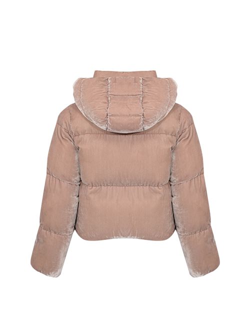 Piumino in velluto con cappuccio Sunrise Elisabetta Franchi | PI82D56E2EA6